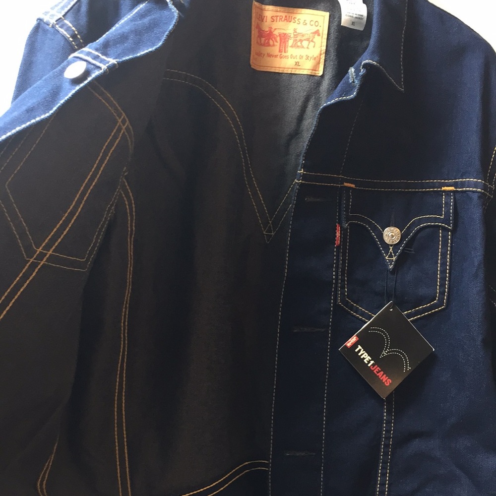 Levi’s Men’s Type 1 Iconic Jeans Jacket NWT - Picture 8 of 14